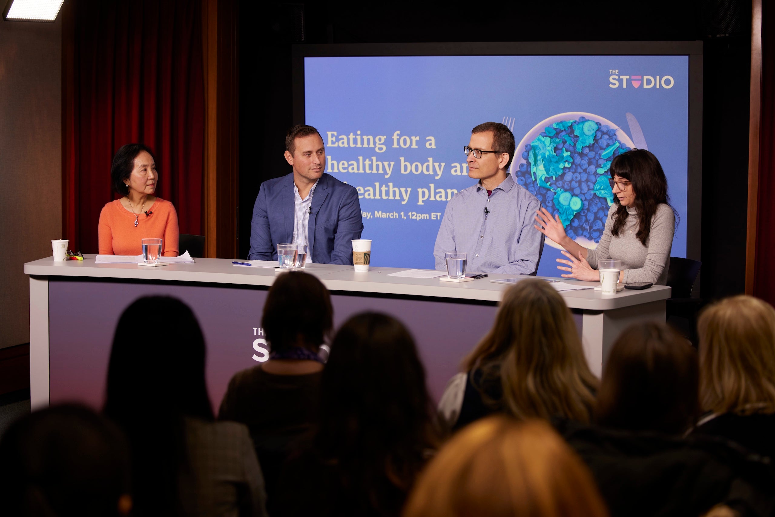 Eating for a Healthier Planet studio panel event
